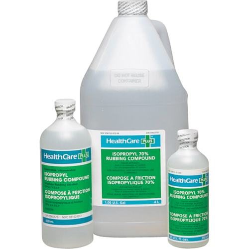 Alcool isopropylique &agrave; friction, Liquide, Antiseptique Infinity Industrial Services Inc.