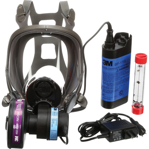 Appareils de protection respiratoire (APR) &agrave; &eacute;puration d'air motoris&eacute; port&eacute;s sur le visage Powerflow, Respirateur &agrave; masque, Pile NiCd Infinity Industrial Services Inc.