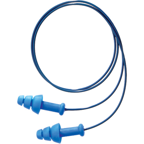 Bouchons d'oreilles r&eacute;utilisables et d&eacute;tectable SmartFit de Howard Leight, Avec cordon, Taille unique, Vrac - Boîte, NRR dB 25 Infinity Industrial Services Inc.