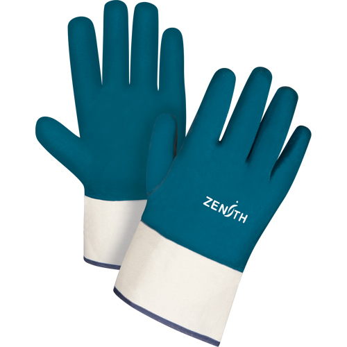 Gants &agrave; poignet de s&eacute;curit&eacute; de poids lourd, 11/2T-Grand, R&ecirc;vetement Nitrile, Enveloppe en Coton Infinity Industrial Services Inc.