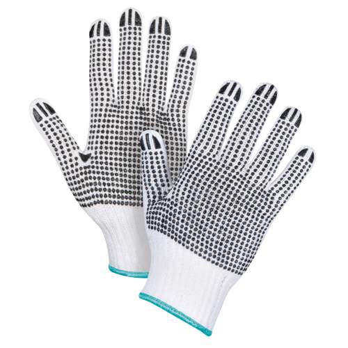 Gants tricot&eacute;s deux c&ocirc;t&eacute;s &agrave; pois, Poly/coton, Deux c&ocirc;t&eacute;s, Calibre 7, T-Grand Infinity Industrial Services Inc.