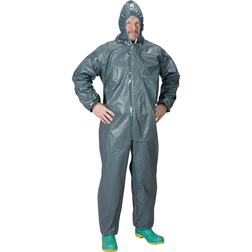 2.0 Mil CRFR Hooded Coveralls, Small, Grey, FR Treated Fabric Infinity Industrial Services Inc.