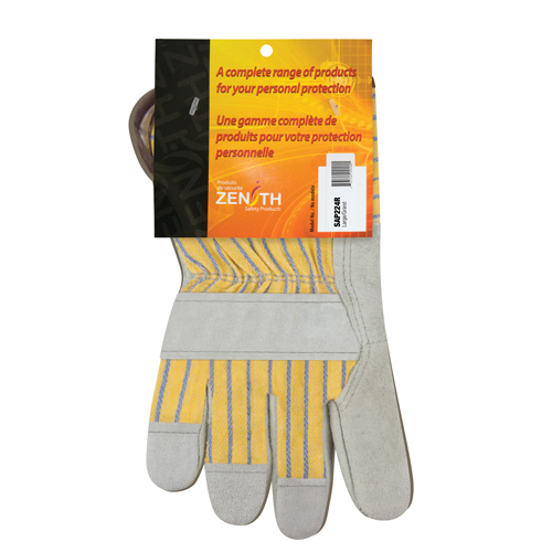 Gants d'ajusteur rugueux de premi&egrave;re qualit&eacute;, Grand, Paume en Cuir de vache refendu, Doublure en Coton Infinity Industrial Services Inc.