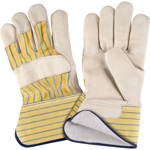 Gant pour ajusteur doubl&eacute;s pour l'hiver r&eacute;sistant &agrave; l'abrasion, T-Grand, Paume en Cuir fleur de vache, Doublure en Molleton de coton Infinity Industrial Services Inc.