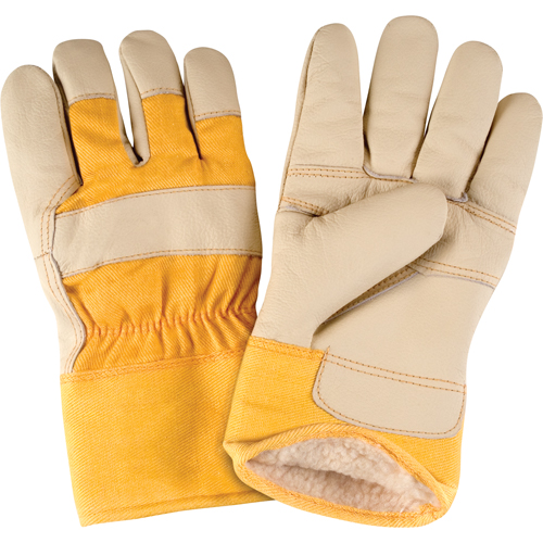 Gants d'ajusteur doubl&eacute;s pour l'hiver d'usage standard, Grand, Paume en Cuir fleur de meuble, Doublure en Boa Infinity Industrial Services Inc.