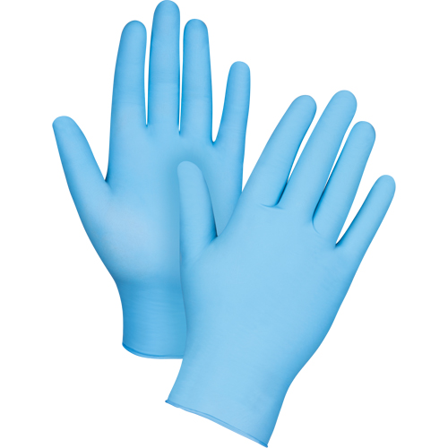 Gants jetables de calibre m&eacute;dical r&eacute;sistants &agrave; la perforation, T-Grand, Nitrile, 3,5 mils, Sans poudre, Bleu, Classe 2 Infinity Industrial Services Inc.