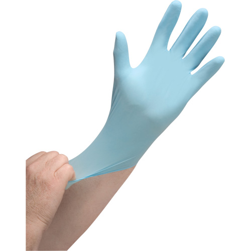 Gants jetables de calibre m&eacute;dical r&eacute;sistants &agrave; la perforation, T-Grand, Nitrile, 3,5 mils, Sans poudre, Bleu, Classe 2 Infinity Industrial Services Inc.