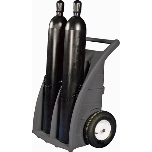 Dual-Cylinder Dollies, Rubber Wheels, 23" W x 12"L Base, 500 lbs. Infinity Industrial Services Inc.