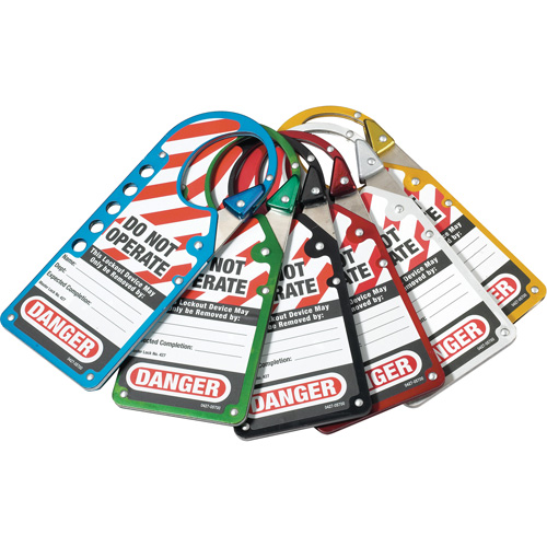 Labeled Snap-on Hasps, Silver Infinity Industrial Services Inc.