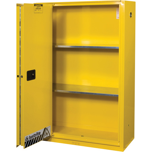 Armoires Sure-Grip EX pour produits inflammables, 45 gal., 1 Porte(s), 43" La x 65" h x 18" p Infinity Industrial Services Inc.