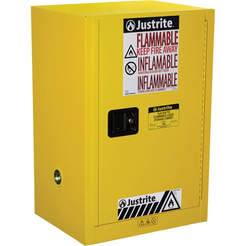 Armoire de s&eacute;curit&eacute; compacte pour produits inflammables EX Sure-Grip, 12 gal., 1 Porte(s), 23,25" La x 35" h x 18" p Infinity Industrial Services Inc.