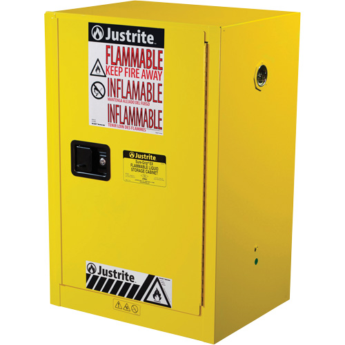 Armoire de s&eacute;curit&eacute; compacte pour produits inflammables EX Sure-Grip, 12 gal., 1 Porte(s), 23,25" La x 35" h x 18" p Infinity Industrial Services Inc.