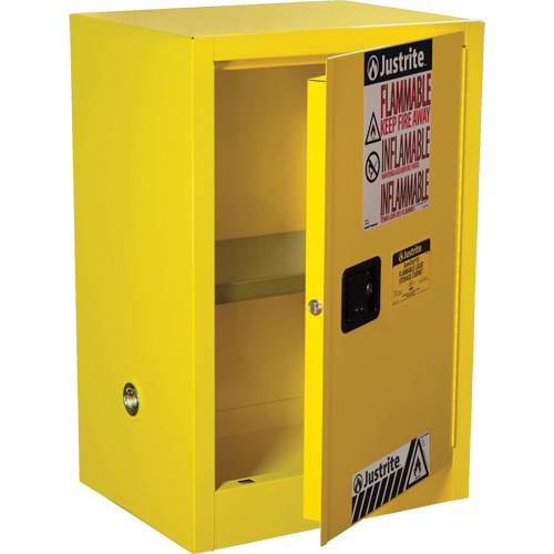 Armoire de s&eacute;curit&eacute; compacte pour produits inflammables EX Sure-Grip, 12 gal., 1 Porte(s), 23,25" La x 35" h x 18" p Infinity Industrial Services Inc.