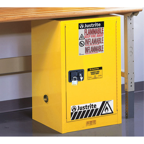 Armoire de s&eacute;curit&eacute; compacte pour produits inflammables EX Sure-Grip, 12 gal., 1 Porte(s), 23,25" La x 35" h x 18" p Infinity Industrial Services Inc.