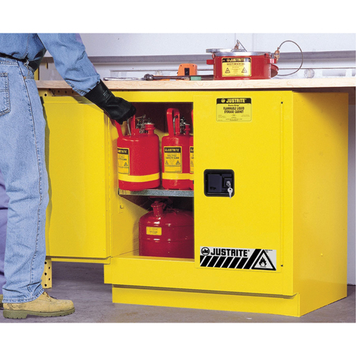 Armoire de s&eacute;curit&eacute; pour dessous de comptoir pour produits inflammables EX Sure-Grip, 22 gal., 2 Porte(s), 35" La x 35" h x 22" p Infinity Industrial Services Inc.