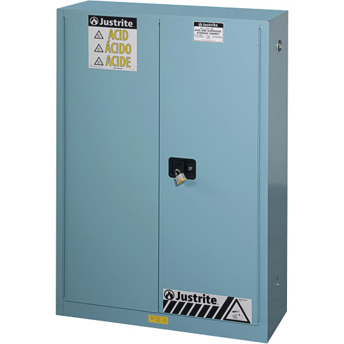 Armoires de s&eacute;curit&eacute; pour acides & produits corrosifs avec doublure ChemCor, 45 gal., 43" x 65" x 18" Infinity Industrial Services Inc.