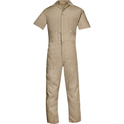 Short Sleeved Coveralls, Men's, Tan, Size Small Infinity Industrial Services Inc.