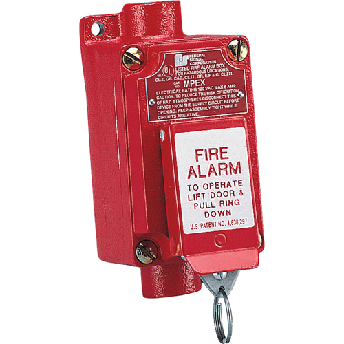 AVERTISSEUR D'INCENDIE ANTID&eacute;FLAGRANT (MPEX)-OP&eacute;RATION EN DEUX &eacute;TAPES QUI EMP&ecirc;CHE L'ACTIVATION ACCIDENTELLE Infinity Industrial Services Inc.