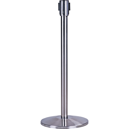 Poteau r&eacute;cepteur pour barri&egrave;res sur pieds pour le contr&ocirc;le des foules, Hauteur de 35", Acier inoxydable Infinity Industrial Services Inc.