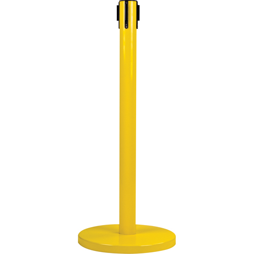 Poteau r&eacute;cepteur pour barri&egrave;res sur pieds pour le contr&ocirc;le des foules, Hauteur de 35", Jaune Infinity Industrial Services Inc.