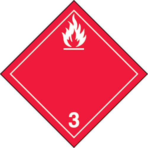 TDG Shipping Labels, Class 3, Flammable Liquids, Paper Infinity Industrial Services Inc.