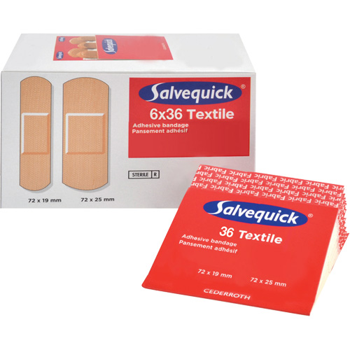 Salvequick&reg; Bandage Dispensing Systems Refills, Rectangular/Square, Fabric, Sterile Infinity Industrial Services Inc.