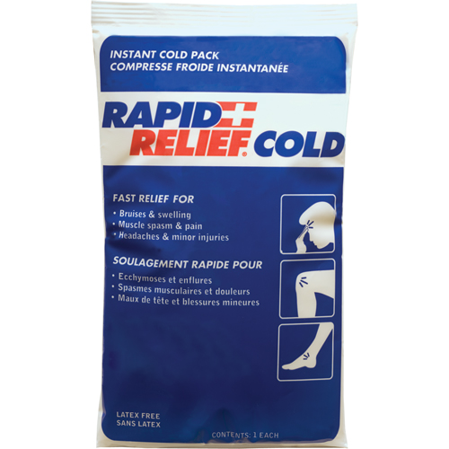 Rapid Relief&reg; Instant Chill Pack, Cold, Single Use, 9" x 6" Infinity Industrial Services Inc.