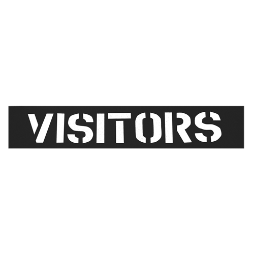 Pochoirs pour parc de stationnement, Anglais, 12" Infinity Industrial Services Inc.