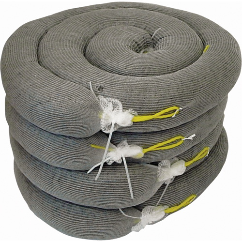 Premium Sorbent Boom, Universal, 10' L x 5" W, 35 Gal. Absorbancy, 4 /Pack Infinity Industrial Services Inc.