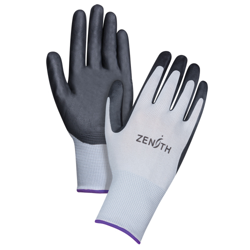 Gants l&eacute;gers enduits et respirants, 6/T-petit, R&ecirc;vetement Mousse de nitrile, Calibre 13, Enveloppe en Polyester Infinity Industrial Services Inc.