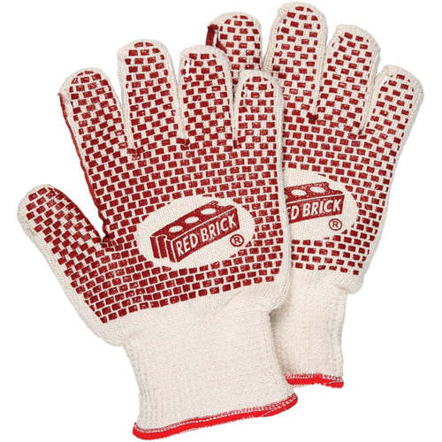 Gants r&eacute;versibles en tissu &eacute;ponge Red Brick, Coton, Deux c&ocirc;t&eacute;s, Calibre 10, Petit Infinity Industrial Services Inc.