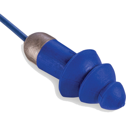 Rockets&reg; Metal Detectable Reusable Earplugs, Corded, One-Size, Bulk - Plastic Case, 27 NRR dB Infinity Industrial Services Inc.