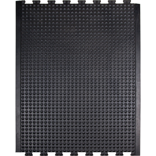 Tapis antifatigue en d&ocirc;me, &agrave; bulles, 3' x 4' x 1/2", Noir, Caoutchouc Infinity Industrial Services Inc.