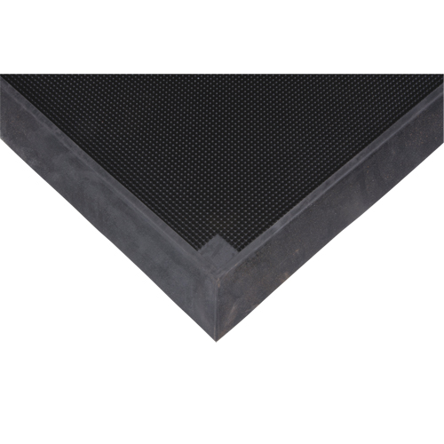 Tapis pour l'assainissement des chaussures, Caoutchouc, 2-2/3' la x 3-1/4' lo x 2-1/2" &eacute;pais, Noir Infinity Industrial Services Inc.