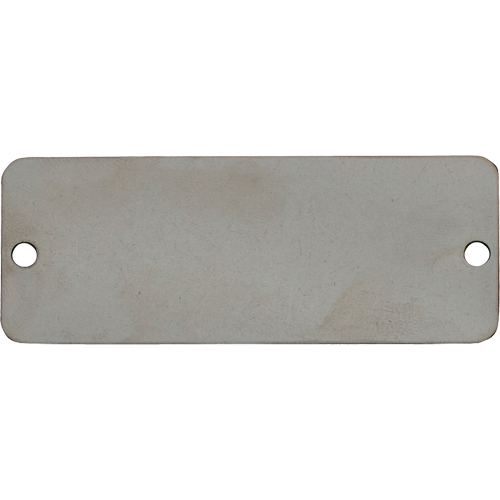 &eacute;tiquettes vierges, Acier inoxydable, 3" la x 1" h Infinity Industrial Services Inc.