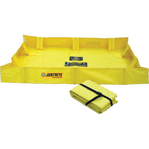QuickBerm&reg; Lite Containment Berm, 119 gal. Capacity, 4' W x 6' L x 8" H, Snap-Up Bracket Infinity Industrial Services Inc.
