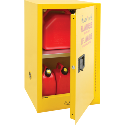 Armoire pour produits inflammables, 12 gal., 1 Porte(s), 23" La x 35" h x 18" p Infinity Industrial Services Inc.