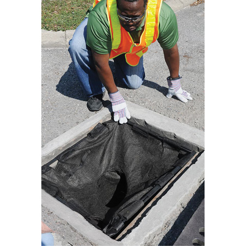 Square Ultra-Drain Guard&reg; Catch Basin Insert with Overflow Port, Oil & Sediment, 16" - 28" L x 20" - 36" W Infinity Industrial Services Inc.