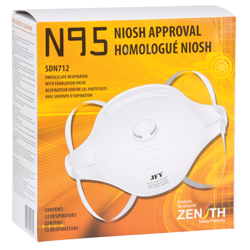 Respirateur contre les particules, N95, Certifi&eacute; NIOSH, Moyen/grand Infinity Industrial Services Inc.