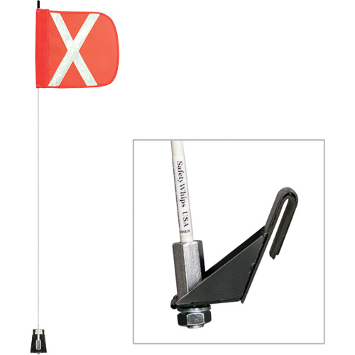 Safety Whip&reg; Light-Duty Whips, Window Mount, 5' High, Orange Infinity Industrial Services Inc.