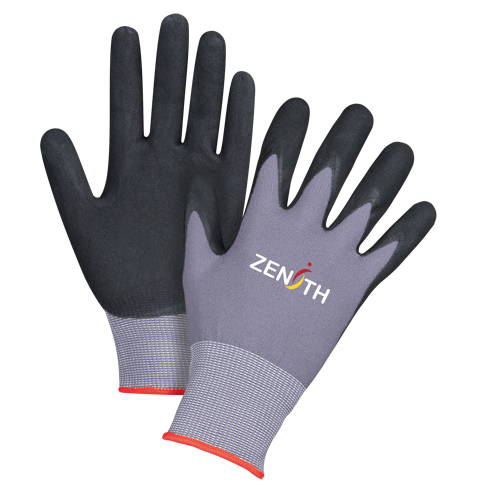 ZX-1 Premium Touchscreen Compatible Gloves, 6/X-Small, Foam Nitrile Coating, 15 Gauge, Nylon Shell Infinity Industrial Services Inc.