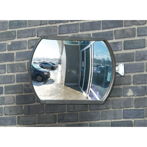 Miroir convexe rectangulaire/rond avec bras t&eacute;lescopique, 12" h x 18" la, Int&eacute;rieur/Ext&eacute;rieur Infinity Industrial Services Inc.