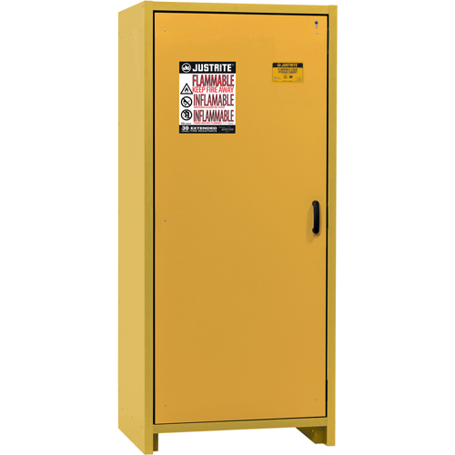 Armoire d'entreposage 30 minutes s&eacute;curitaire et conforme &agrave; la norme EN, 30 gal., 1 Porte(s), 34,02" La x 76,65" h x 24,21" p Infinity Industrial Services Inc.