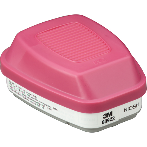 Cartouches pour respirateur s&eacute;rie 6000, Cartouche gaz/vapeur, Gaz acide/P100 Infinity Industrial Services Inc.