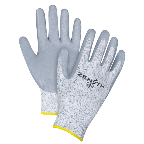 Gants &eacute;lastiques sans coutures r&eacute;sistants &agrave; la coupe, Taille 2T-Grand/11, Calibre 13, Rev&ecirc;tement Nitrile, Enveloppe en PEHP, ANSI/ISEA 105 niveau 2/EN 388 niveau 3 Infinity Industrial Services Inc.