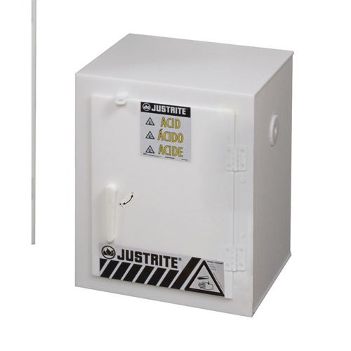 Solid Polyethylene Acid Cabinets, 6 x 0.66043 Gal., 17" x 22" x 17" Infinity Industrial Services Inc.