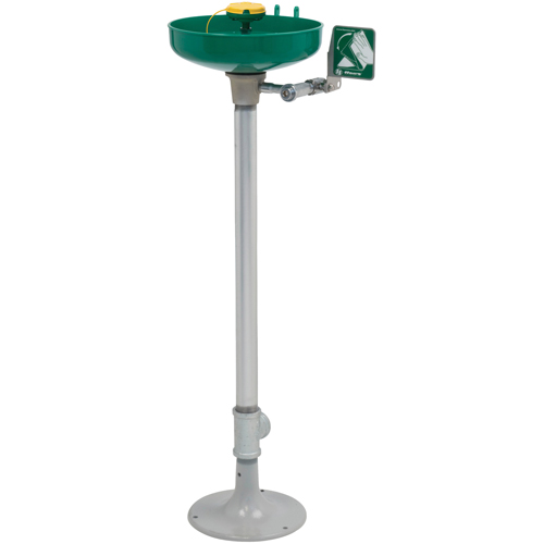 Poste de douche oculaire/faciale Axion, Installation Socle, Bol Plastique Infinity Industrial Services Inc.