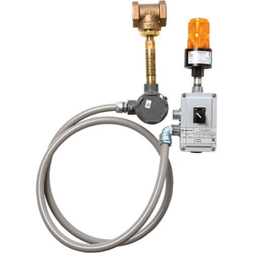 Syst&egrave;me dalarme pour les douches durgence et les installations de lavage des yeux Infinity Industrial Services Inc.