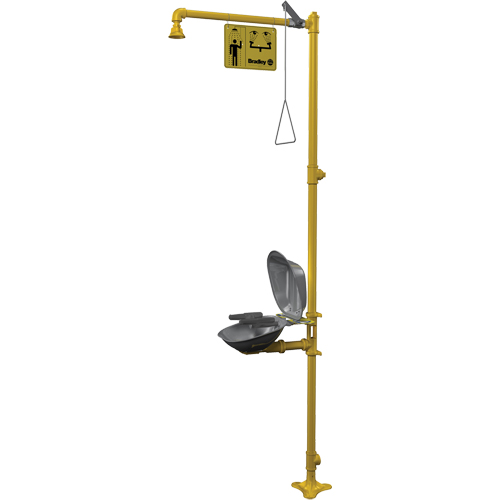 Halo Combination Emergency Shower & Eyewash Station Infinity Industrial Services Inc.