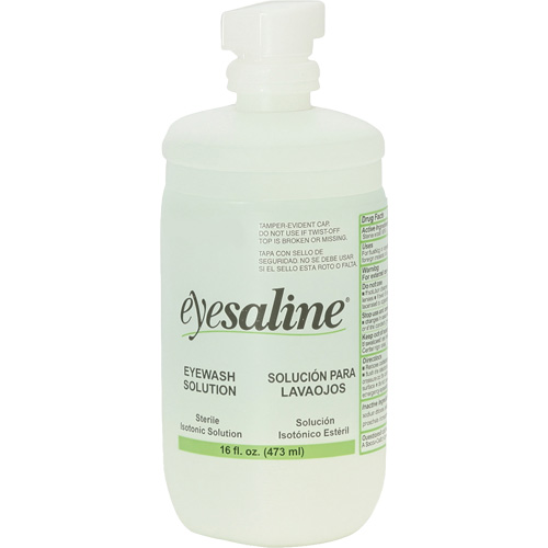 Saline Eyewash Bottles, Full Bottle, 16 oz. Infinity Industrial Services Inc.